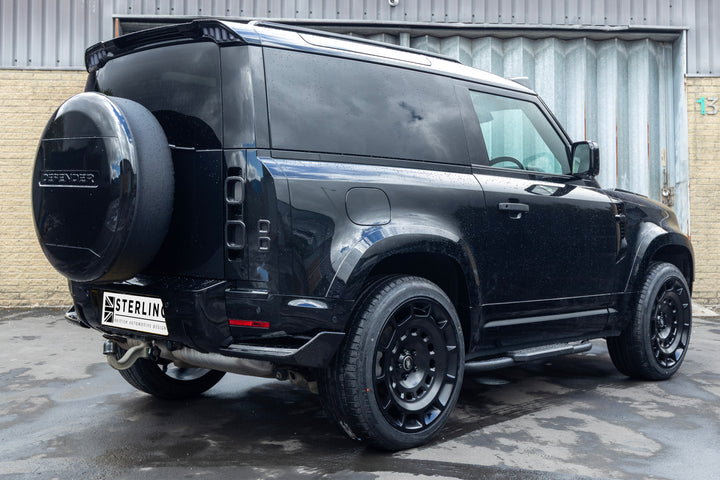 Rear Roof LED Spoiler For Land Rover Defender L663 2020+ - Gloss Black