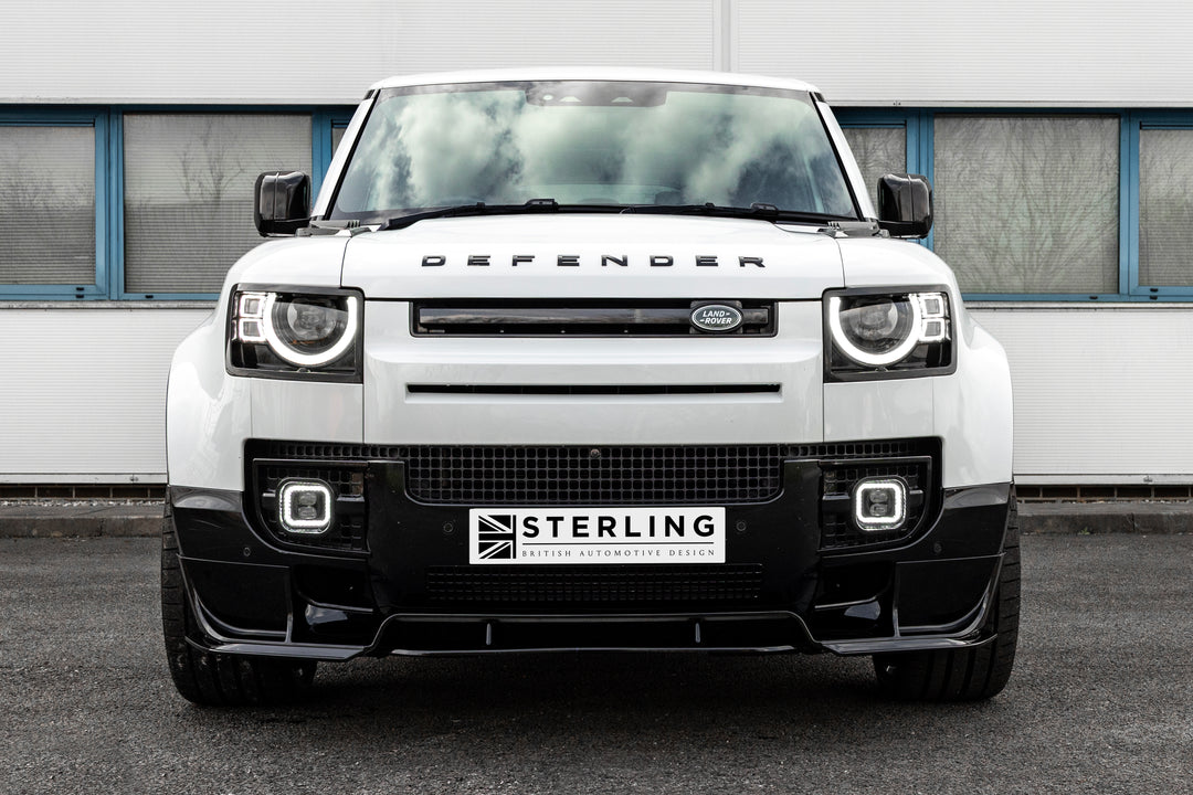 Front Splitter Aero Style For Land Rover Defender L663 2020+ - Gloss Black