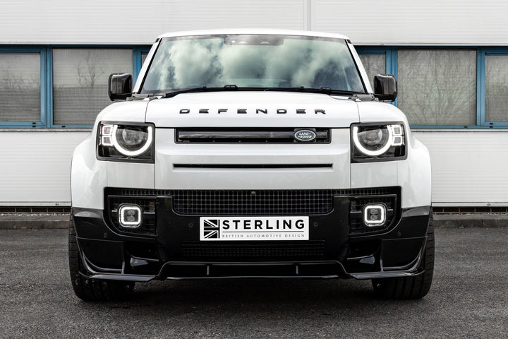 Front Splitter Aero Style For Land Rover Defender L663 2020+ - Gloss Black