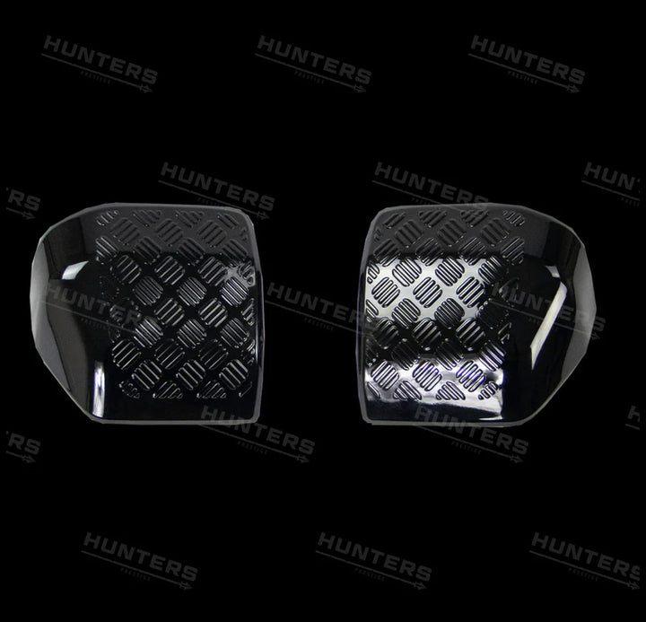 Defender Chequer Plate Wing Mirror Covers
