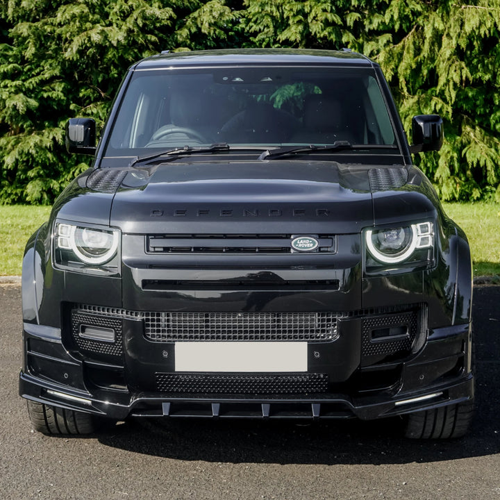 Black Front LED Splitter For Land Rover Defender L663 2020+