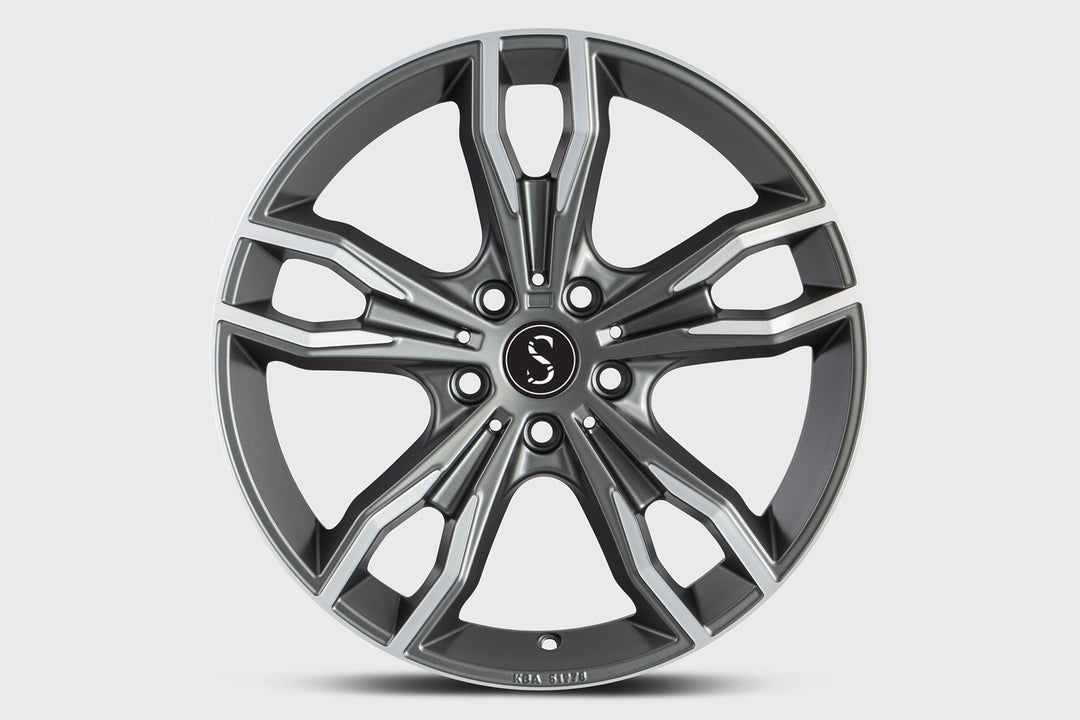 Fondmetal ALKE 9 x 19" Alloy Wheel - Matte Titanium/Diamond Cut - ET42 5x120 PCD 72.5 CB - BMW 3 & 4 Series