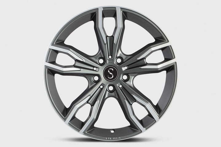 Fondmetal ALKE 8.5 x 20" Alloy Wheel - Matte Titanium/Diamond Cut - ET33 5x120 PCD 72.5 CB - BMW 3 & 4 Series