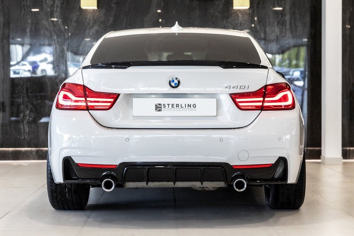 BMW 4 Series M Performance Style Rear Diffuser (F32/F33) - Single Tailpipe Twin Exit