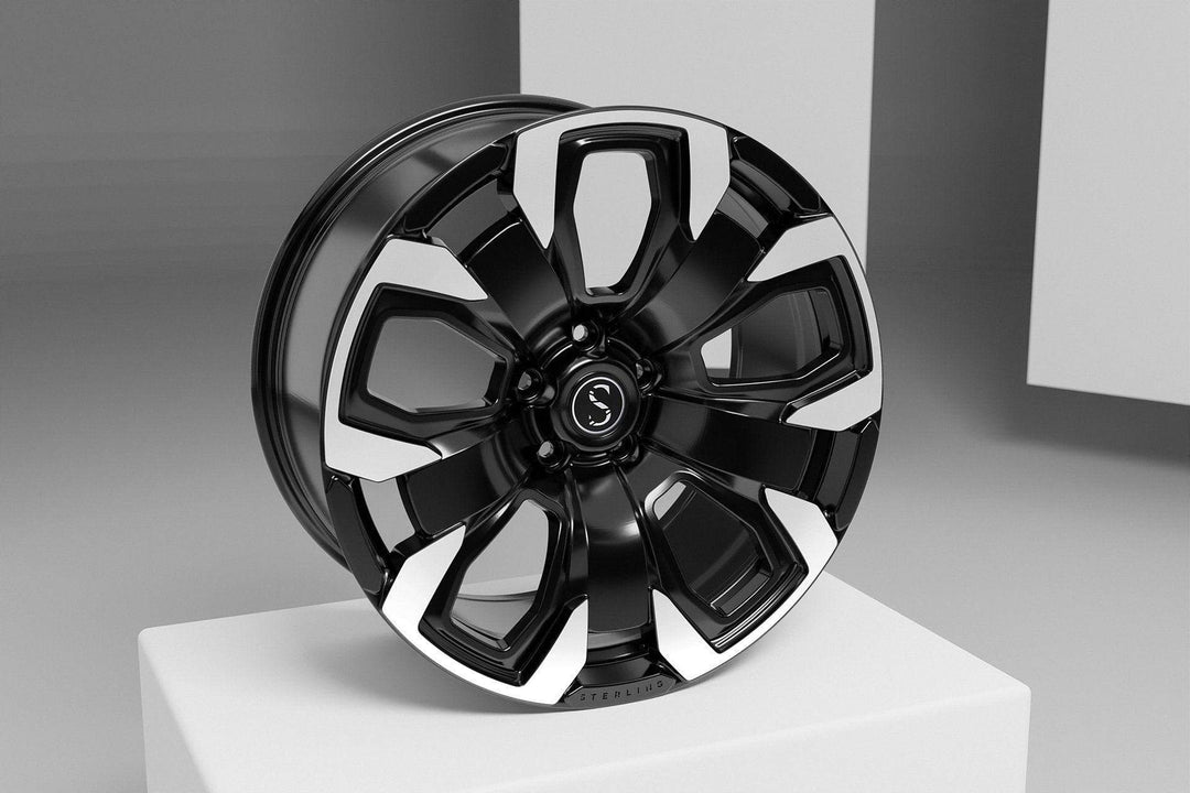 STERLING FK4 Land Rover New Defender Alloy Wheel 10x20" Gloss Black/Diamond Cut