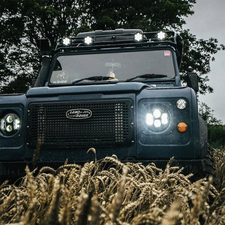 LTPRTZ Classic Defender LED Headlights with DRL Style Marker Lights