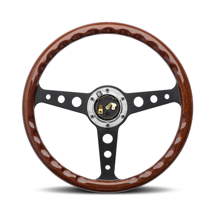 Momo Indy Heritage Steering Wheel - Mahogany Wood