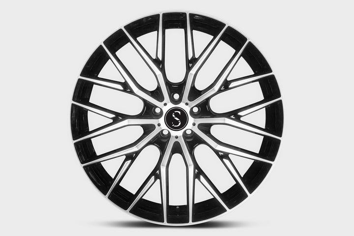 Fondmetal Makhai Alloy Wheel 9x20" ET26 5x112 Gloss Black/Machined - Mercedes