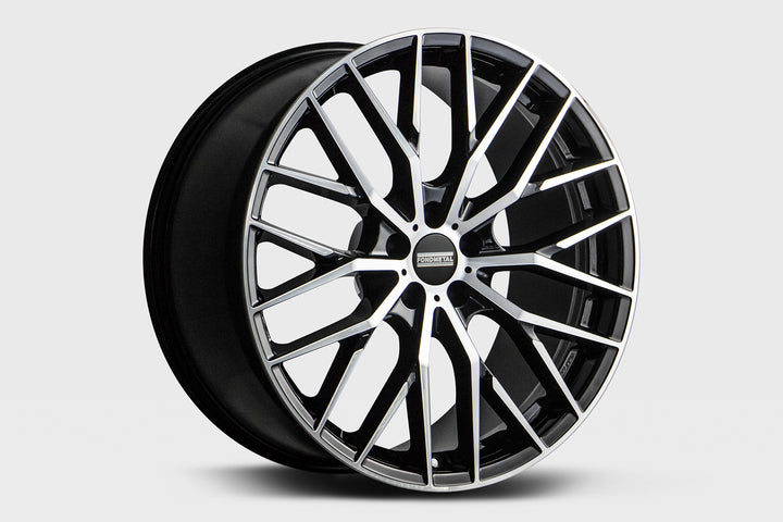 Fondmetal Makhai Alloy Wheel 8.5x19" ET45 5x112 Gloss Black/Machined - Mercedes