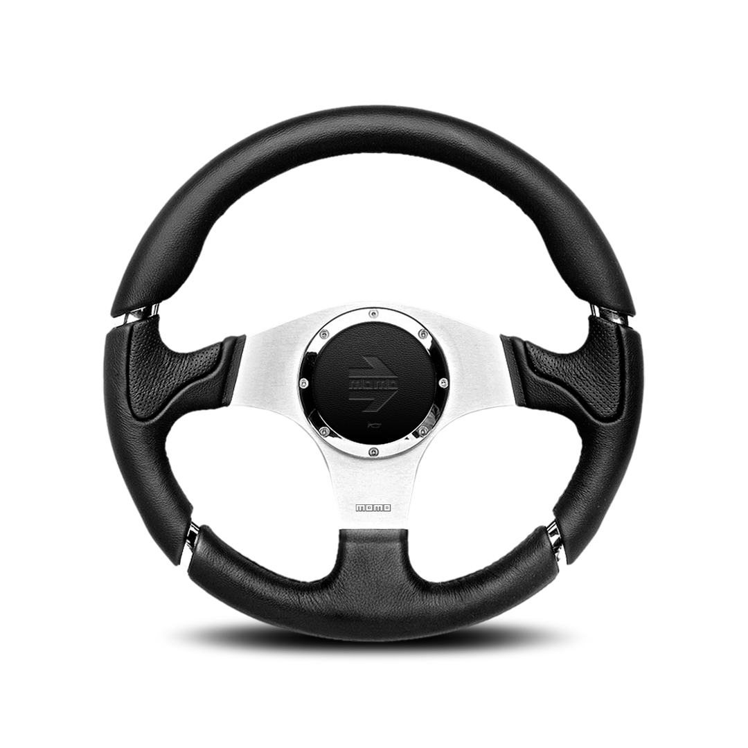 Momo Millennium Steering Wheel  - Black Leather