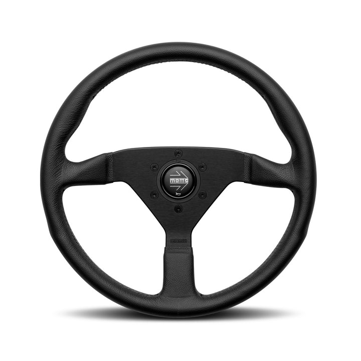 Momo Montecarlo Steering Wheel - Black Leather