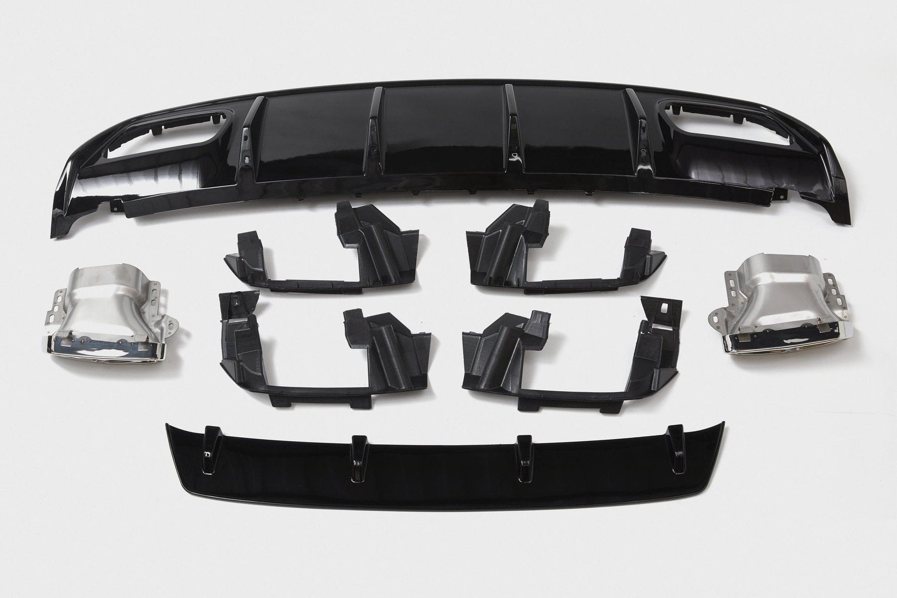 Mercedes-Benz A-Class A45 AMG Style Rear Diffuser (W176) ChromeTailpip ...