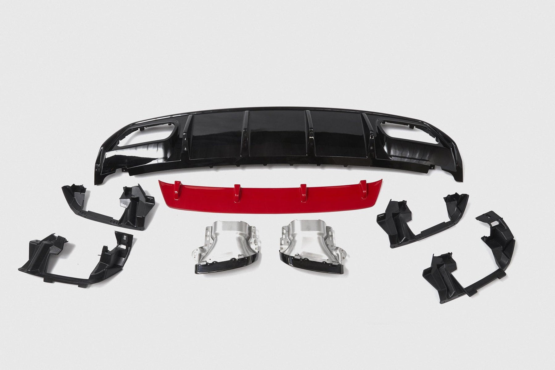 Mercedes-Benz A-Class A45 AMG Style Rear Diffuser with Red Detail (W17 ...