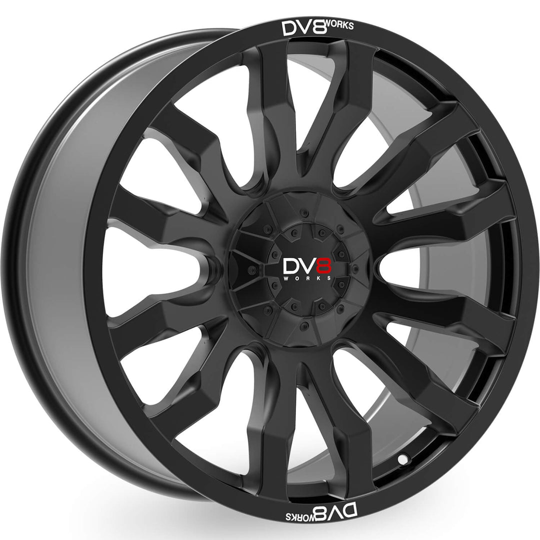 DV8 Works Edge Black 20" Alloy Wheel
