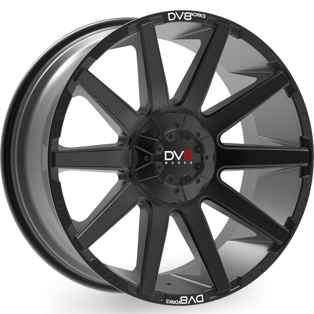 DV8 Works Vortex Black 20" Alloy Wheel