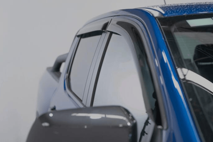 Ford Ranger 2023+ EGR Wind Deflectors - Set of 4 - Dark Smoke